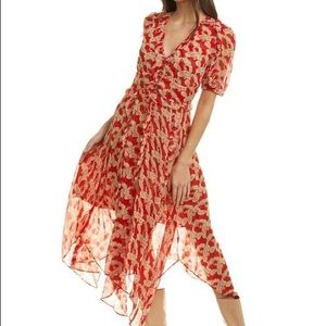 THE KOOPLES STUNNING RED MIDI DRESS